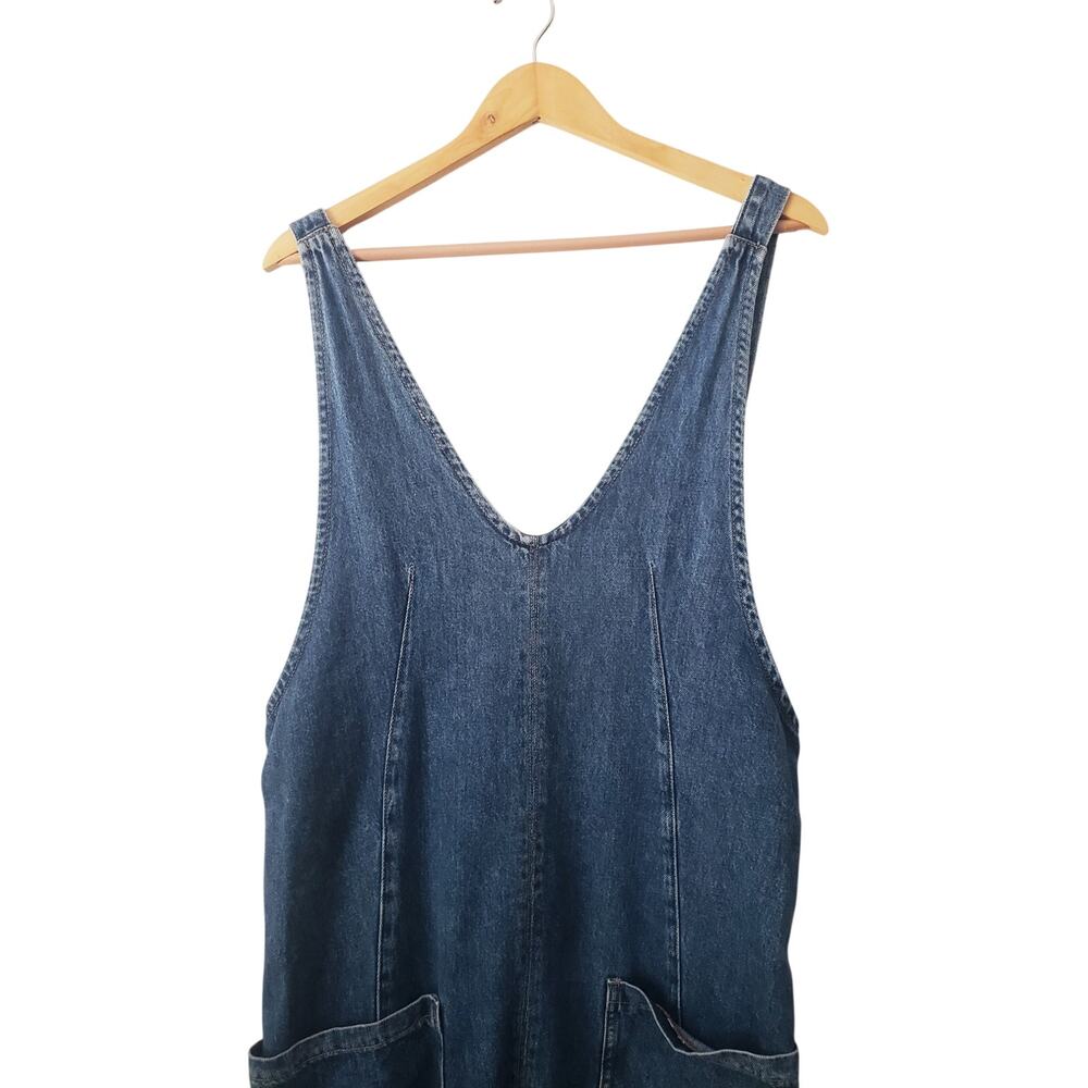 Free People High Roller Denim Jumpsuit Size Extra Small - Picture 2 of 9